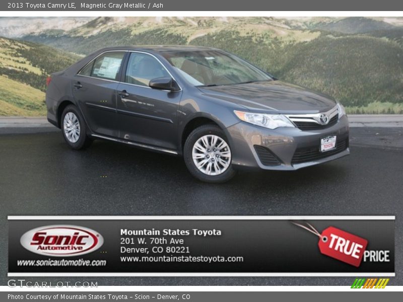 Magnetic Gray Metallic / Ash 2013 Toyota Camry LE