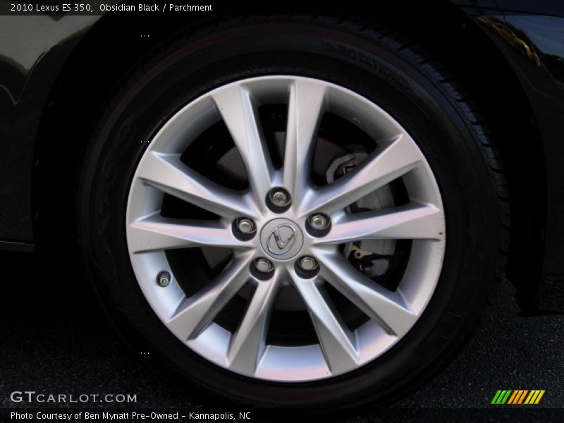 Obsidian Black / Parchment 2010 Lexus ES 350