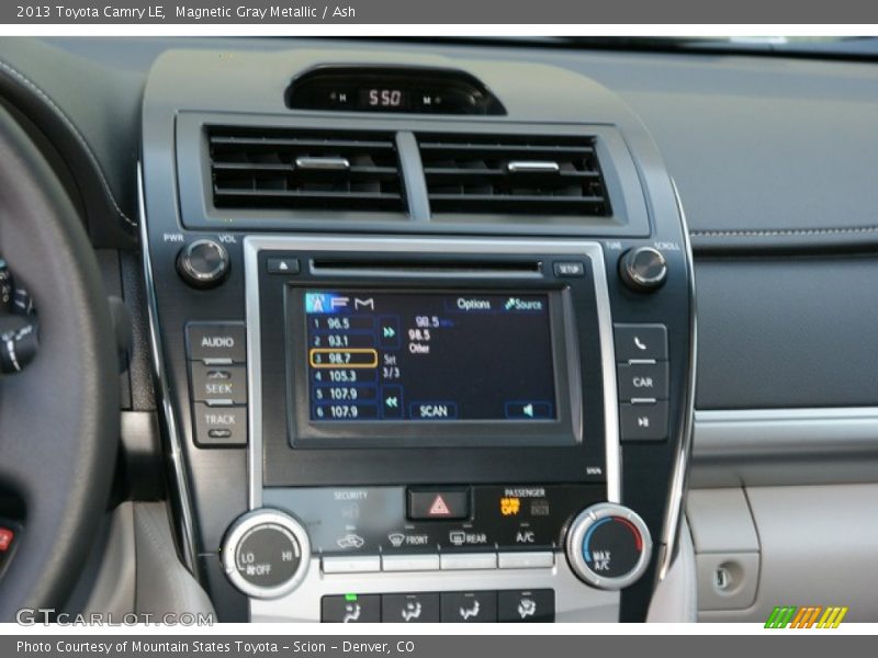 Magnetic Gray Metallic / Ash 2013 Toyota Camry LE