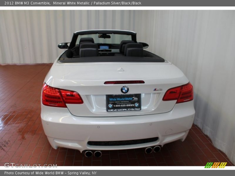 Mineral White Metallic / Palladium Silver/Black/Black 2012 BMW M3 Convertible