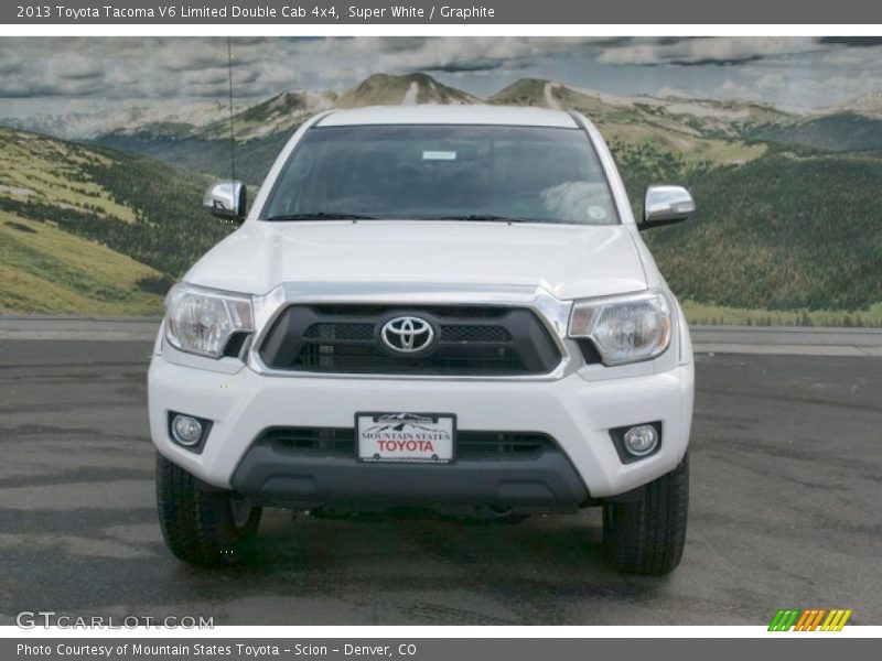 Super White / Graphite 2013 Toyota Tacoma V6 Limited Double Cab 4x4