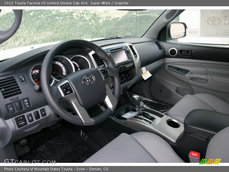 Super White / Graphite 2013 Toyota Tacoma V6 Limited Double Cab 4x4