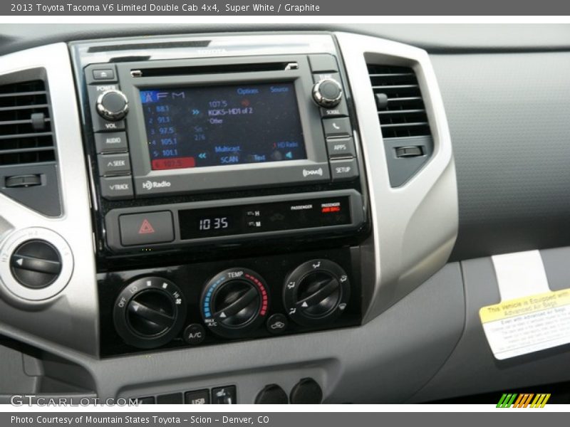 Super White / Graphite 2013 Toyota Tacoma V6 Limited Double Cab 4x4