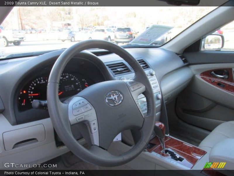 Desert Sand Metallic / Bisque 2009 Toyota Camry XLE
