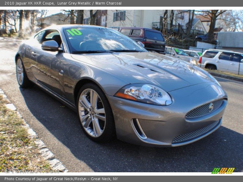 Lunar Grey Metallic / Warm Charcoal 2010 Jaguar XK XKR Coupe