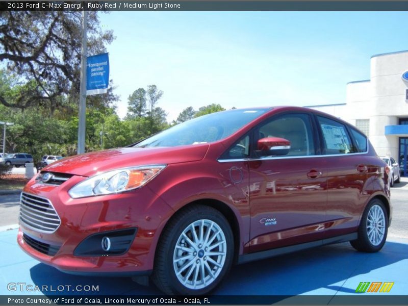 Ruby Red / Medium Light Stone 2013 Ford C-Max Energi
