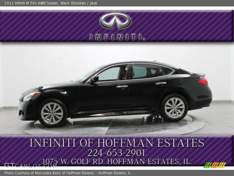 Black Obsidian / Java 2011 Infiniti M 56x AWD Sedan