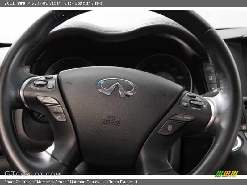 Black Obsidian / Java 2011 Infiniti M 56x AWD Sedan