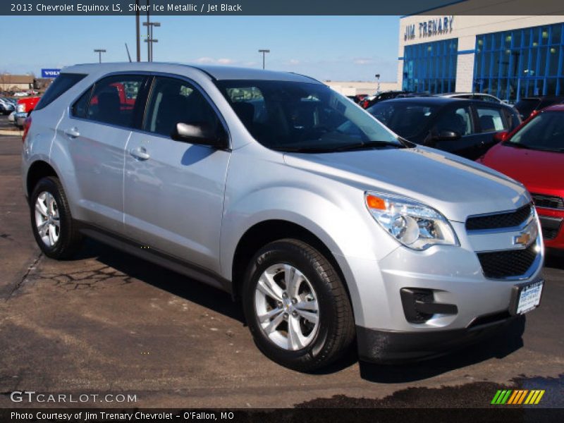 Silver Ice Metallic / Jet Black 2013 Chevrolet Equinox LS