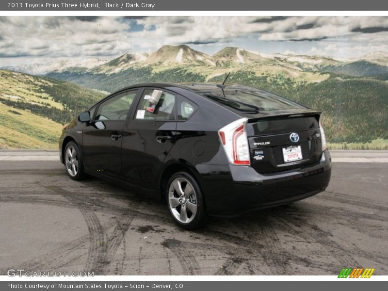 Black / Dark Gray 2013 Toyota Prius Three Hybrid