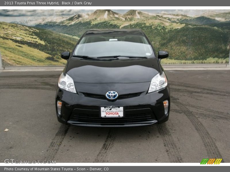 Black / Dark Gray 2013 Toyota Prius Three Hybrid