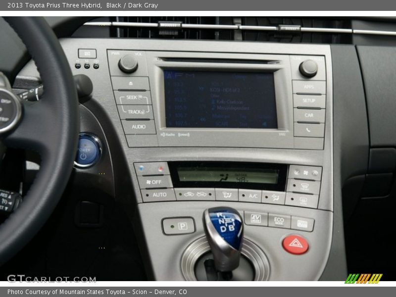 Black / Dark Gray 2013 Toyota Prius Three Hybrid