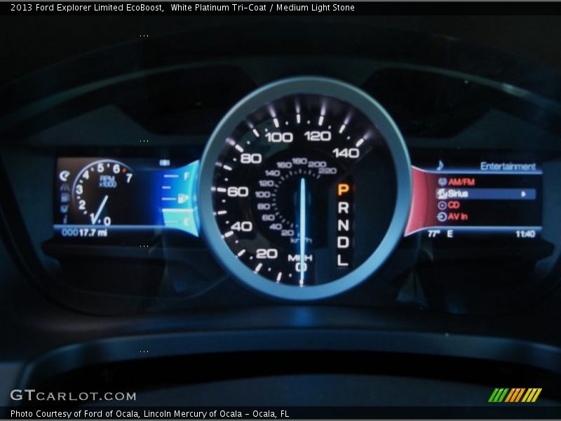 White Platinum Tri-Coat / Medium Light Stone 2013 Ford Explorer Limited EcoBoost