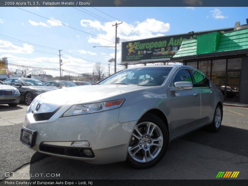 Palladium Metallic / Ebony 2009 Acura TL 3.5