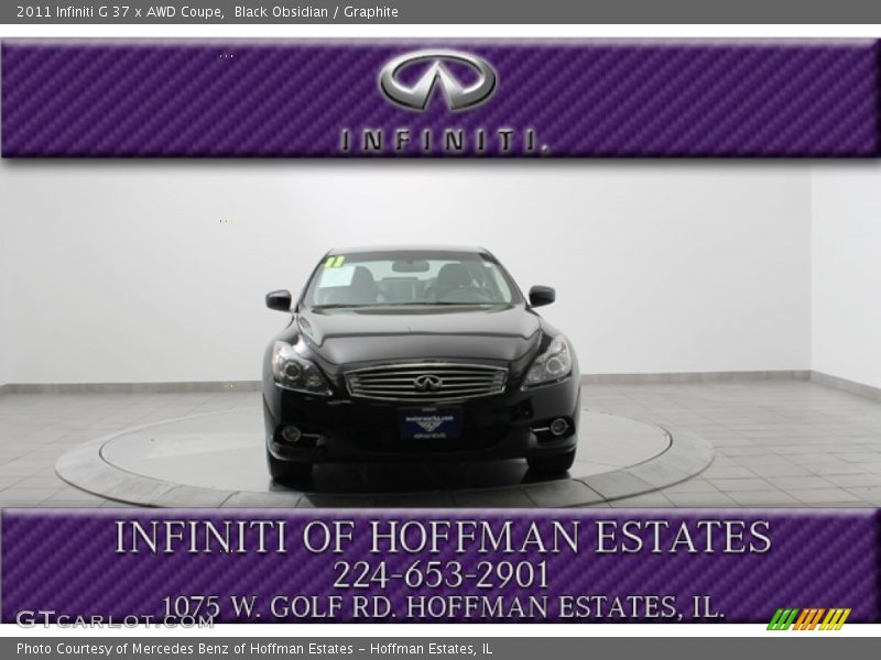 Black Obsidian / Graphite 2011 Infiniti G 37 x AWD Coupe