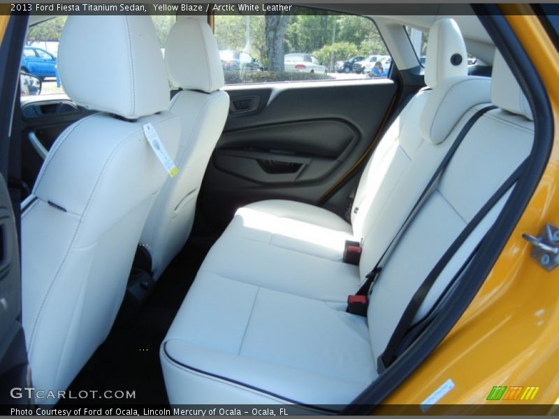 Rear Seat of 2013 Fiesta Titanium Sedan