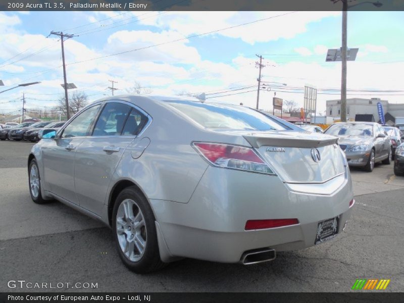Palladium Metallic / Ebony 2009 Acura TL 3.5