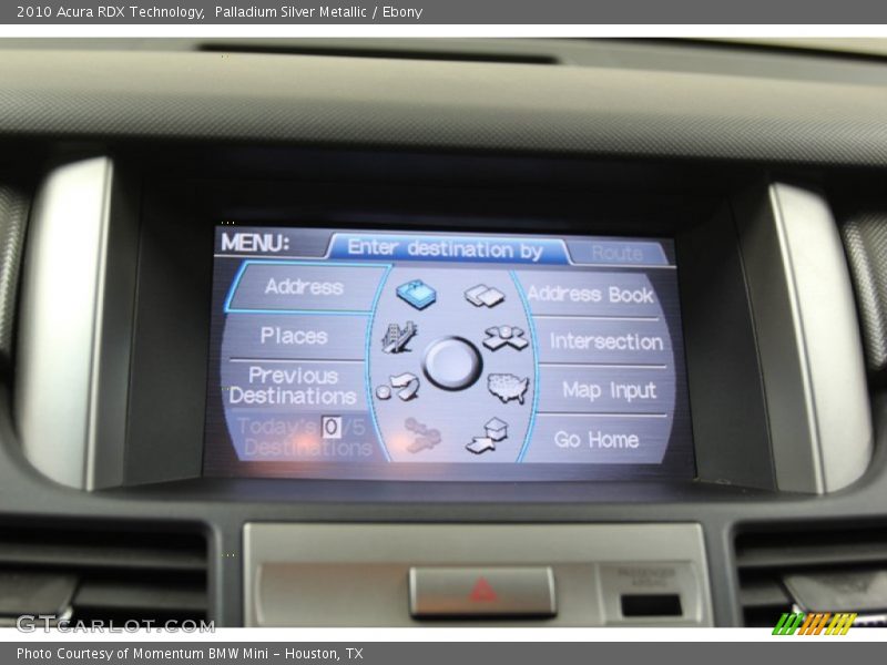Palladium Silver Metallic / Ebony 2010 Acura RDX Technology