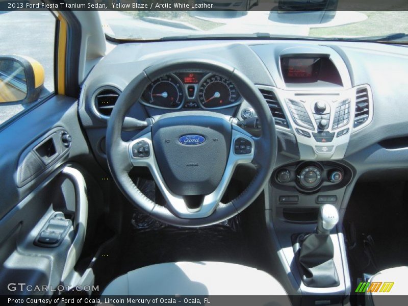 Dashboard of 2013 Fiesta Titanium Sedan