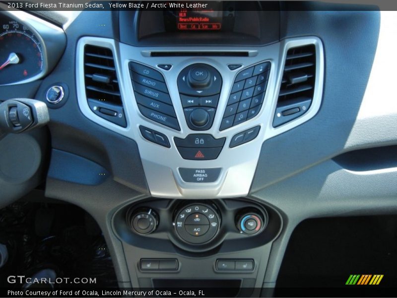 Controls of 2013 Fiesta Titanium Sedan