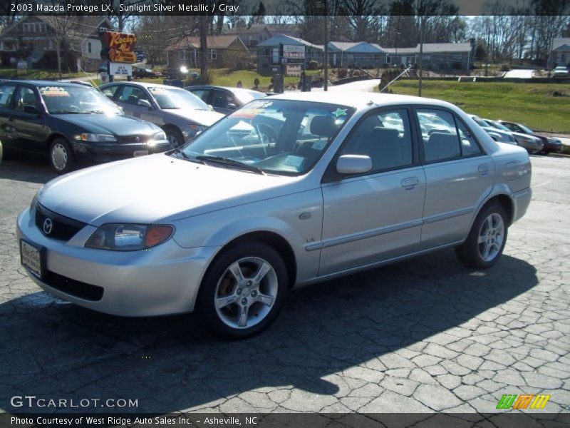 Sunlight Silver Metallic / Gray 2003 Mazda Protege LX