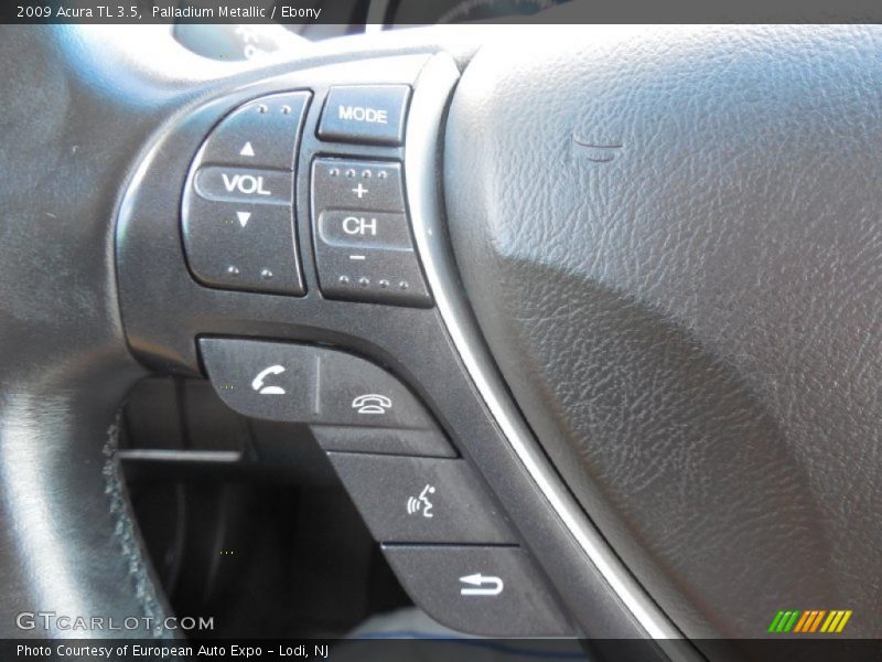 Palladium Metallic / Ebony 2009 Acura TL 3.5