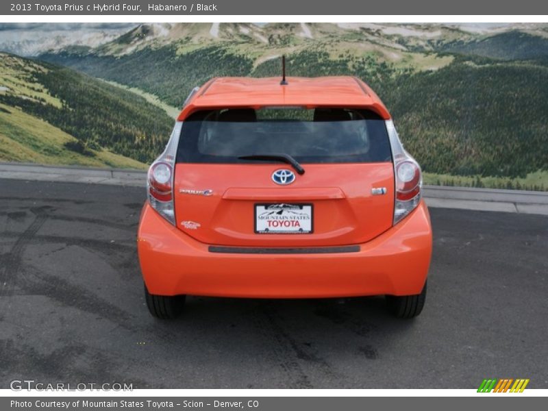 Habanero / Black 2013 Toyota Prius c Hybrid Four