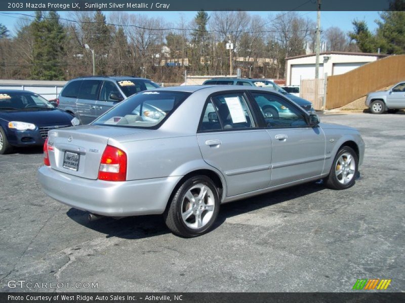 Sunlight Silver Metallic / Gray 2003 Mazda Protege LX