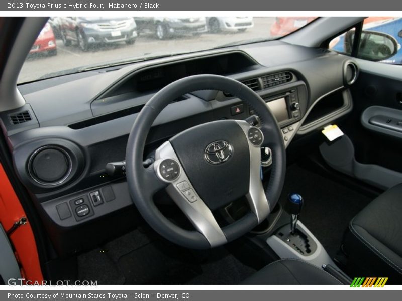 Habanero / Black 2013 Toyota Prius c Hybrid Four