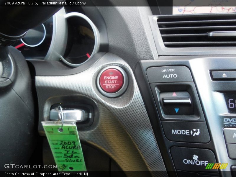Palladium Metallic / Ebony 2009 Acura TL 3.5