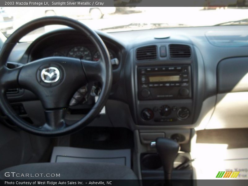 Sunlight Silver Metallic / Gray 2003 Mazda Protege LX