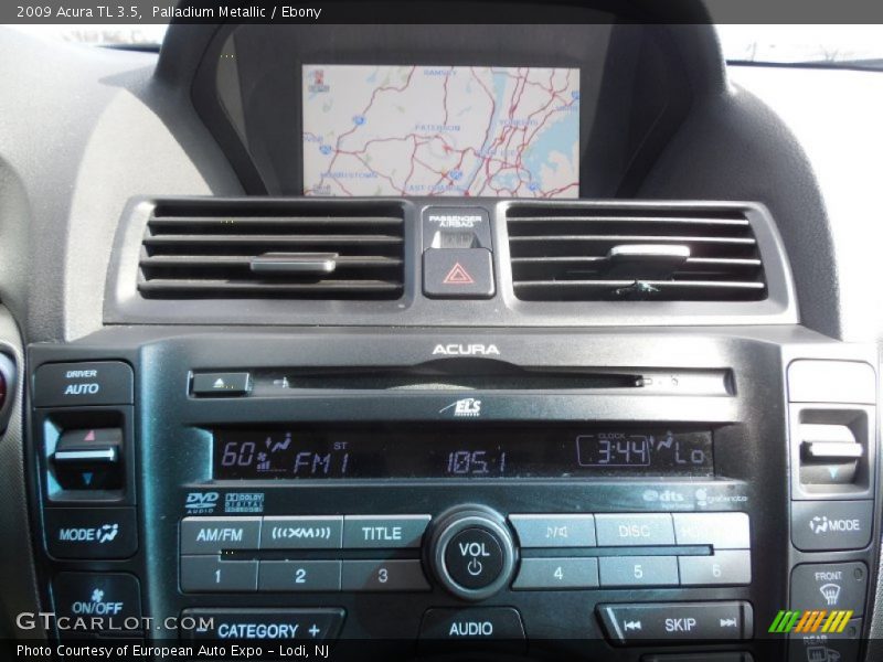 Palladium Metallic / Ebony 2009 Acura TL 3.5