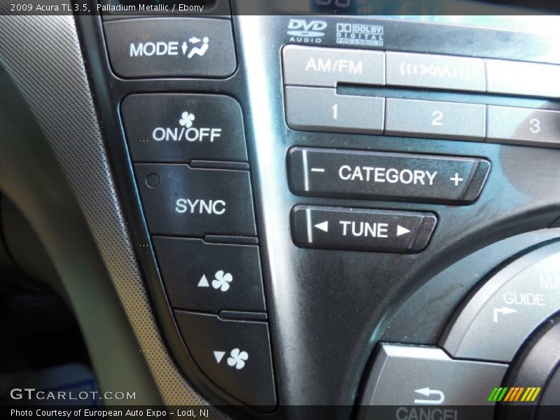 Palladium Metallic / Ebony 2009 Acura TL 3.5