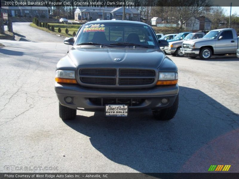 Graphite Metallic / Dark Slate Gray 2002 Dodge Dakota SXT Regular Cab