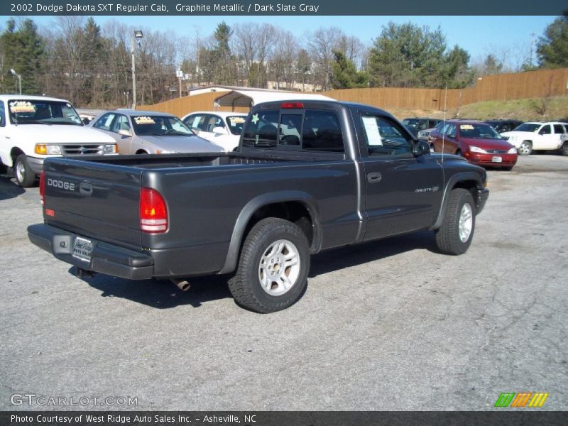 Graphite Metallic / Dark Slate Gray 2002 Dodge Dakota SXT Regular Cab