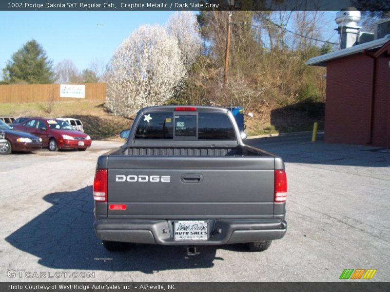 Graphite Metallic / Dark Slate Gray 2002 Dodge Dakota SXT Regular Cab