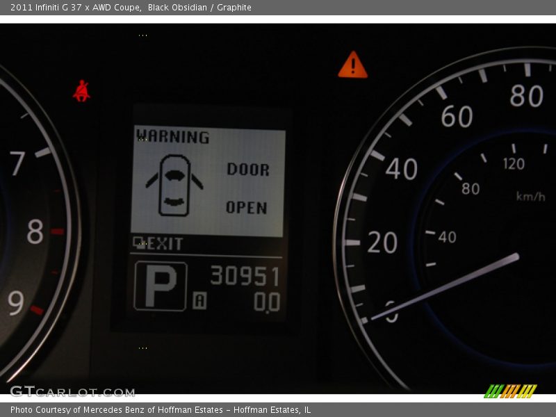 Black Obsidian / Graphite 2011 Infiniti G 37 x AWD Coupe