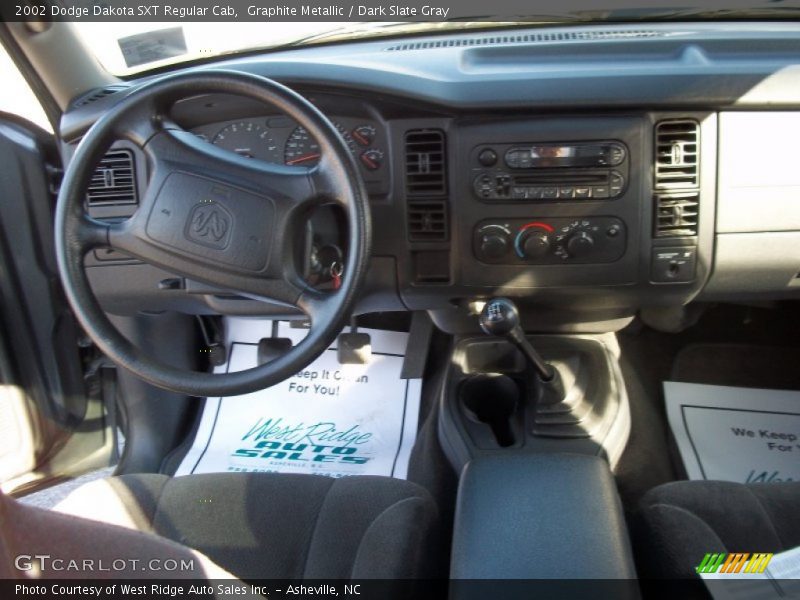 Graphite Metallic / Dark Slate Gray 2002 Dodge Dakota SXT Regular Cab