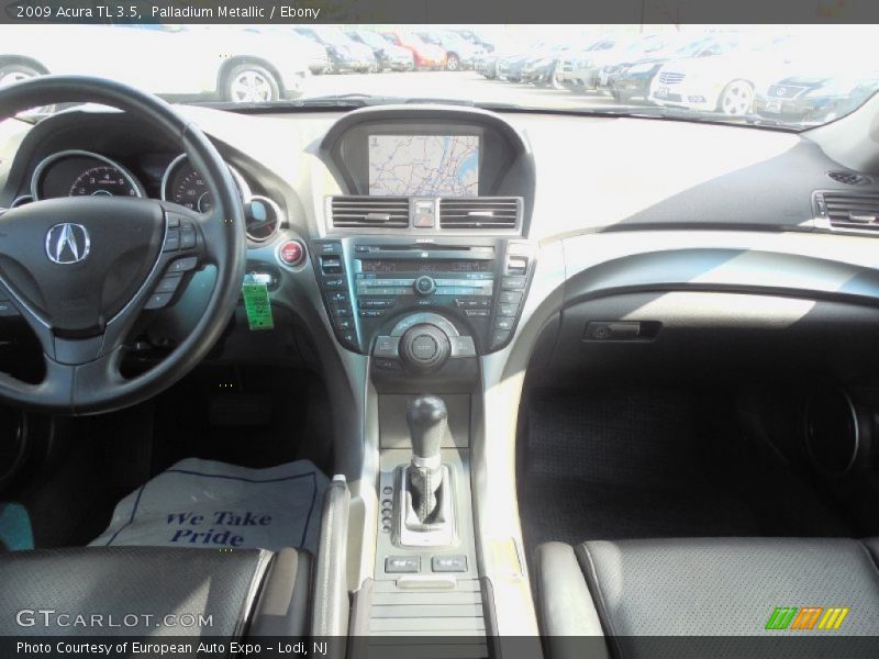 Palladium Metallic / Ebony 2009 Acura TL 3.5