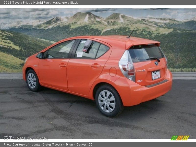 Habanero / Black 2013 Toyota Prius c Hybrid Four