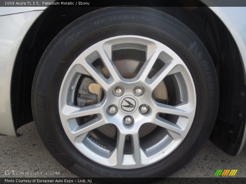 Palladium Metallic / Ebony 2009 Acura TL 3.5