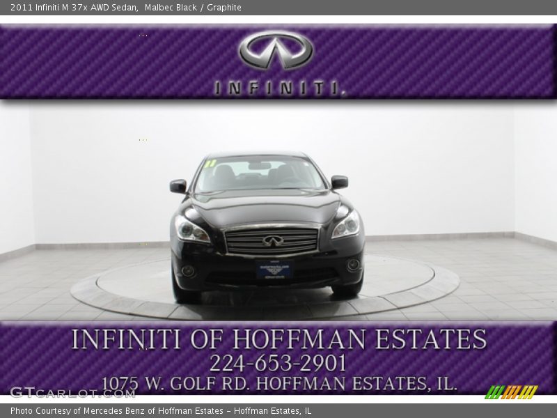 Malbec Black / Graphite 2011 Infiniti M 37x AWD Sedan