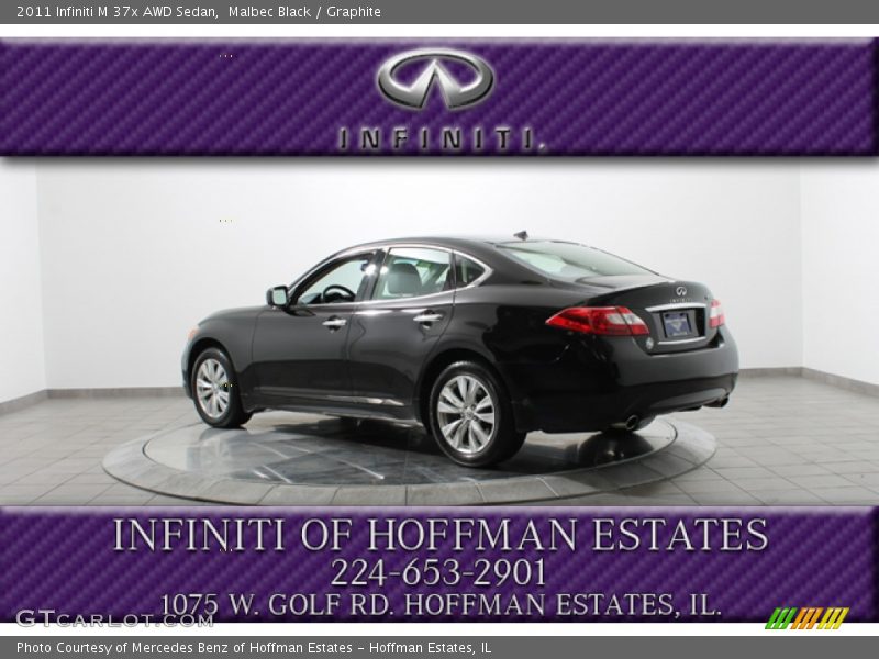 Malbec Black / Graphite 2011 Infiniti M 37x AWD Sedan