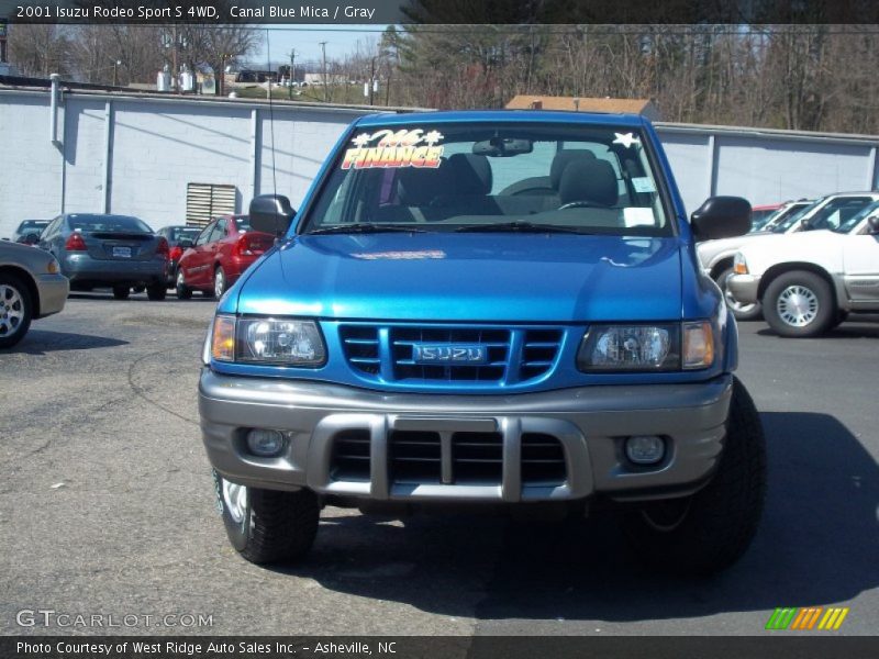 Canal Blue Mica / Gray 2001 Isuzu Rodeo Sport S 4WD
