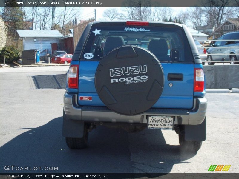 Canal Blue Mica / Gray 2001 Isuzu Rodeo Sport S 4WD