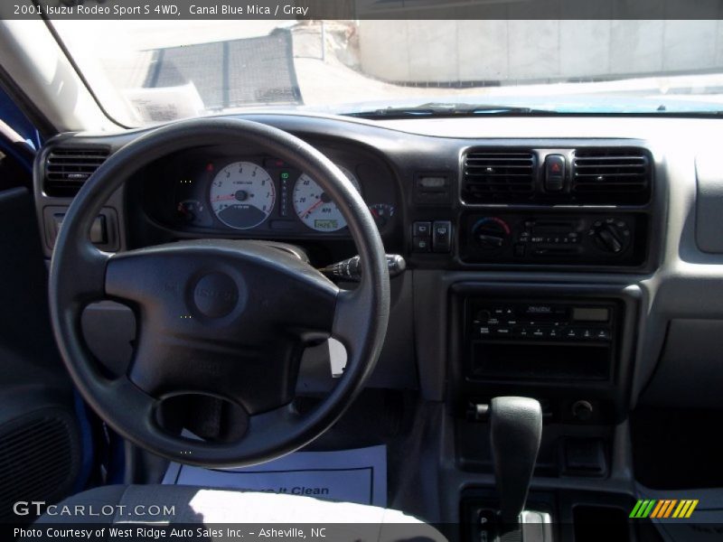 Canal Blue Mica / Gray 2001 Isuzu Rodeo Sport S 4WD