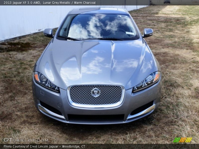 Lunar Grey Metallic / Warm Charcoal 2013 Jaguar XF 3.0 AWD