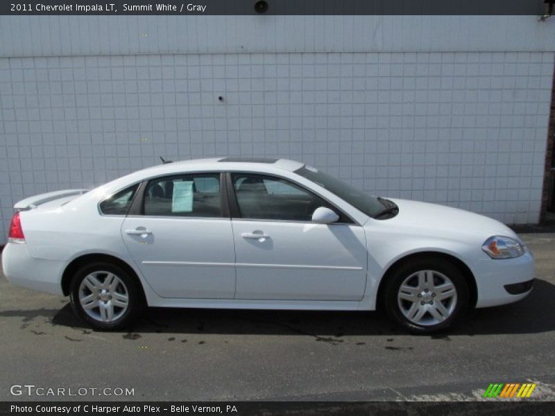 Summit White / Gray 2011 Chevrolet Impala LT