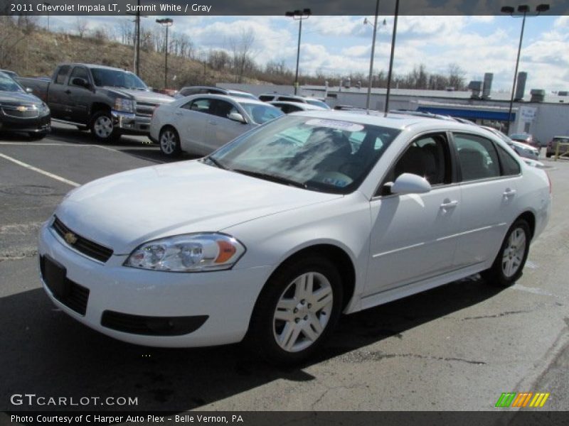 Summit White / Gray 2011 Chevrolet Impala LT