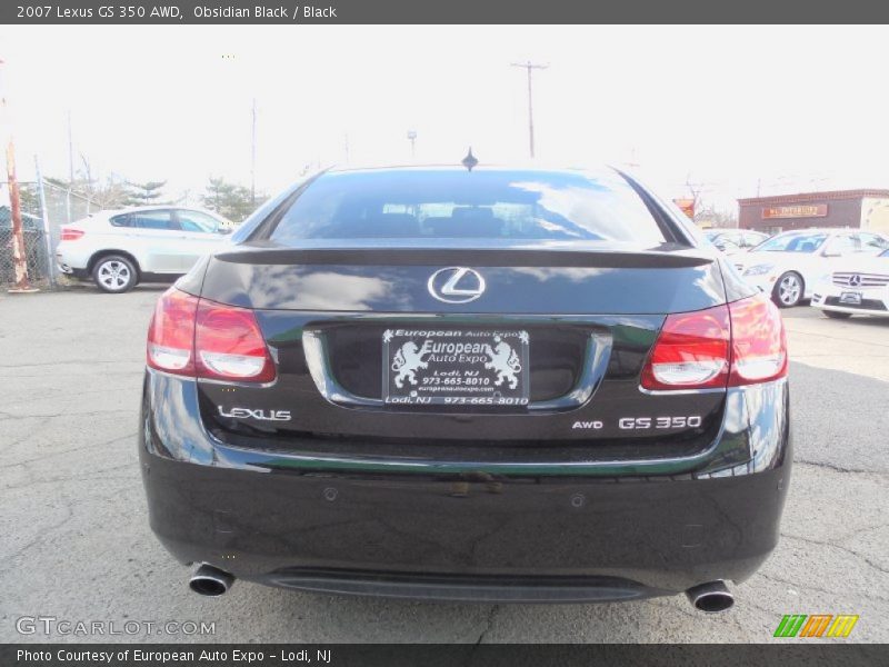Obsidian Black / Black 2007 Lexus GS 350 AWD